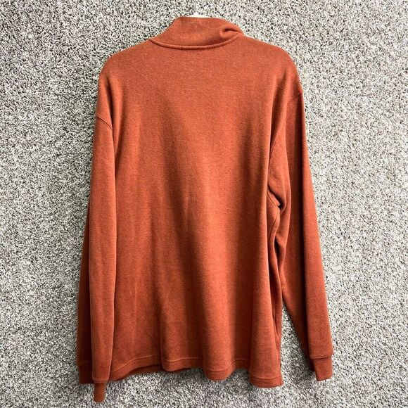 Rodd & Gunn Sweater Men’s 3XL Orange 100% Australian Cotton Pullover Neck Zip - Picture 6 of 6